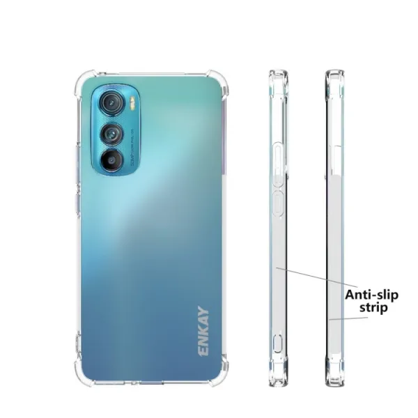 ENKAY AIRBAG Extra odolný kryt Motorola Edge 30 priehľadný