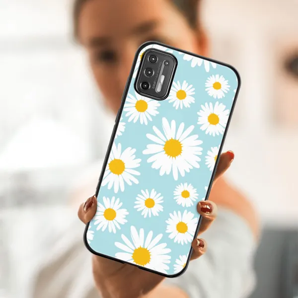 MY ART Silikónový obal Motorola Moto G9 Plus CAMOMILE (124)