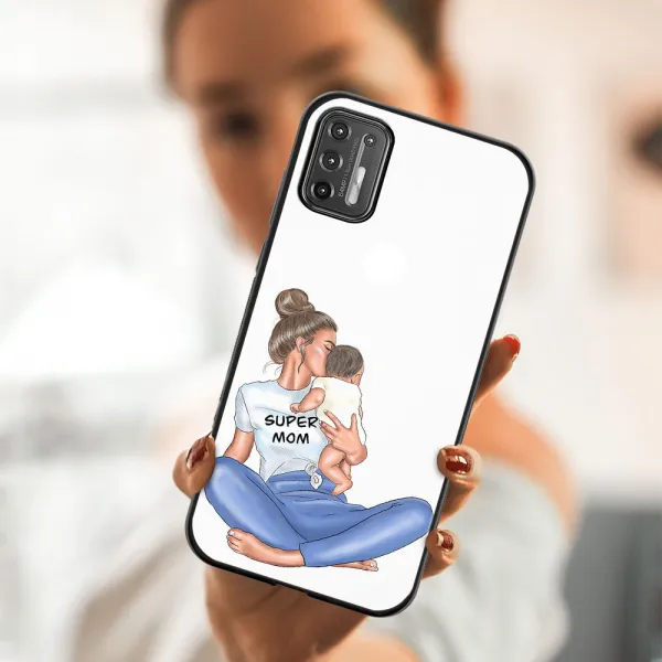 MY ART Silikónový obal Motorola Moto G9 Plus SUPERMOM (112)