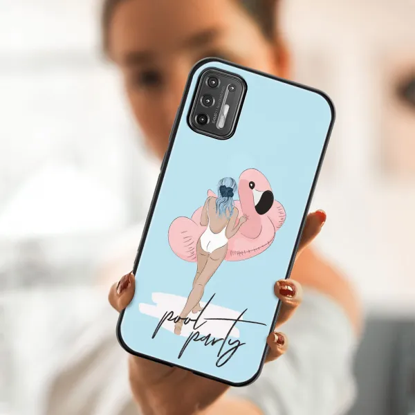MY ART Silikónový obal Motorola Moto G9 Plus POOL (126)