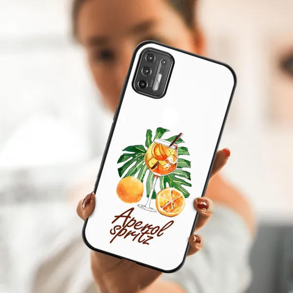 MY ART Silikónový obal Motorola Moto G9 Plus APEROL (127)