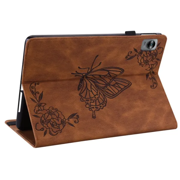 ART BUTTERFLY Zaklápacie puzdro Realme Pad Mini hnedé