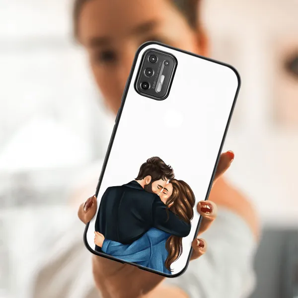 MY ART Silikónový obal Motorola Moto G9 Plus COUPLE (117)