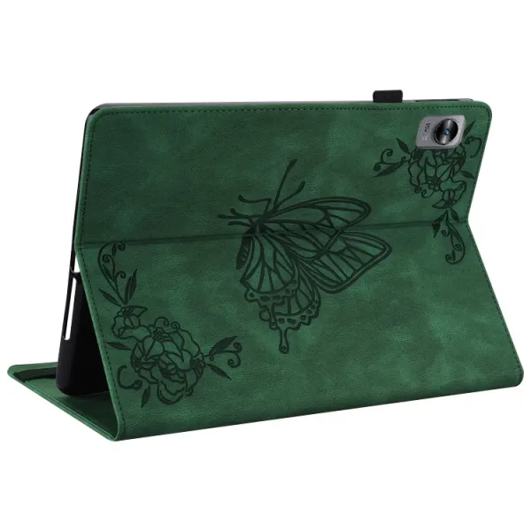 ART BUTTERFLY Zaklápacie puzdro Realme Pad Mini zelené