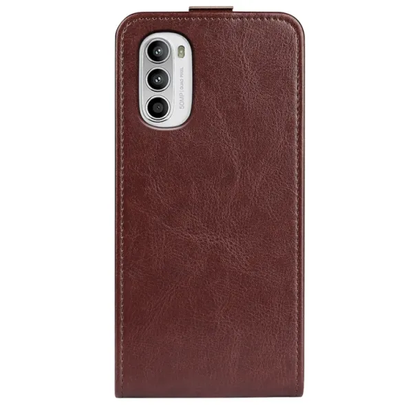 Vyklápacie puzdro Motorola Moto G52 hnedé