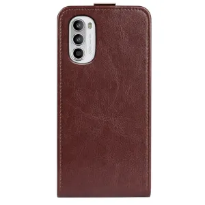 Vyklápacie puzdro Motorola Moto G52 hnedé
