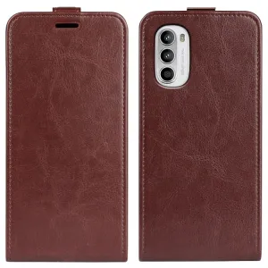 Vyklápacie puzdro Motorola Moto G52 hnedé
