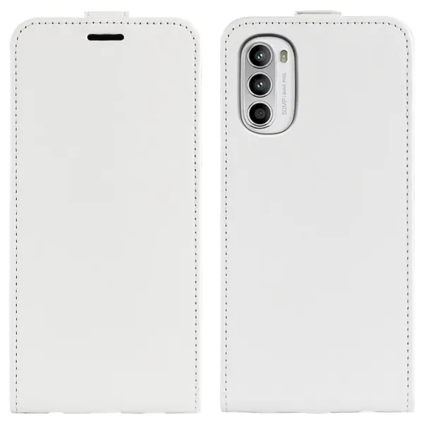 Vyklápacie puzdro Motorola Moto G52 biele