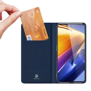 DUX Peňaženkový kryt Xiaomi Poco F4 GT modrý