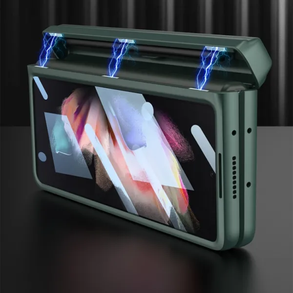 GKK BOX Ochranný kryt so stojanom Samsung Galaxy Z Fold 3 5G čierny