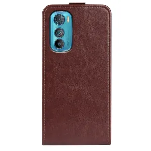 Vyklápacie puzdro Motorola Edge 30 hnedé