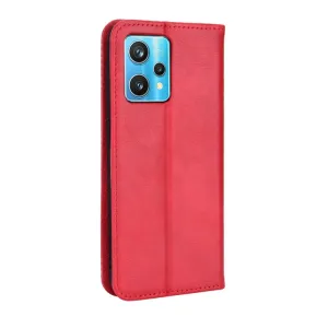 BUSINESS Peňaženkový kryt pre Realme 9 Pro / Realme 9 5G červený