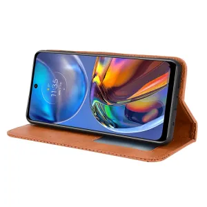 BUSINESS Peňaženkový kryt pre Motorola Moto E32 / E32s hnedý