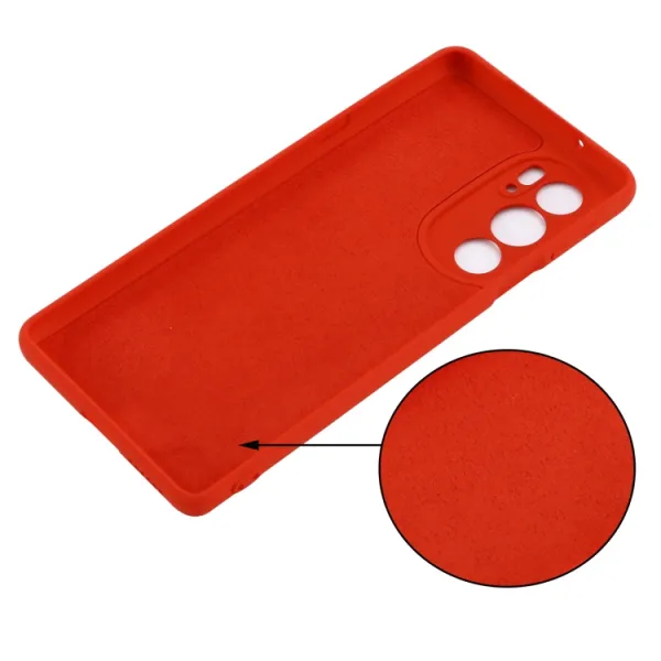 RUBBER Ochranný kryt Motorola Edge 30 Pro červený