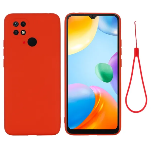 RUBBER Ochranný kryt Xiaomi Redmi 10C červený