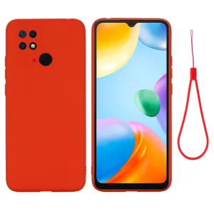 RUBBER Ochranný kryt Xiaomi Redmi 10C červený