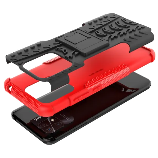 STAND Extra odolný obal Xiaomi Redmi 10C červený
