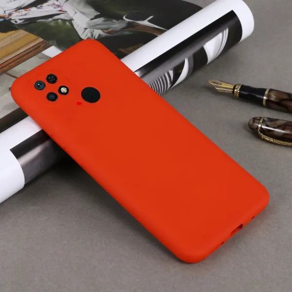 RUBBER Ochranný kryt Xiaomi Redmi 10C červený