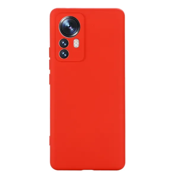 RUBBER Ochranný kryt Xiaomi 12 Pro červený