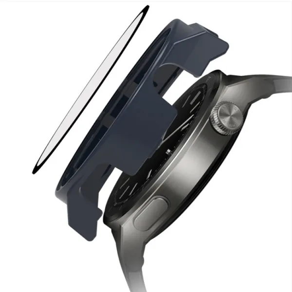 Plastový kryt s ochranným sklom pre Huawei Watch GT 3 Pro 46mm ružový