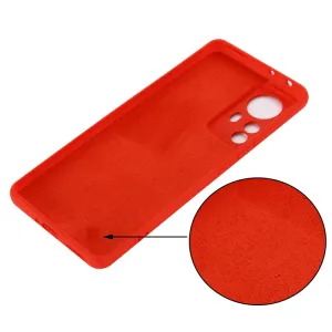 RUBBER Ochranný kryt Xiaomi 12 Pro červený