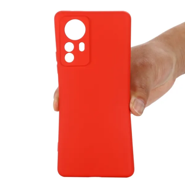RUBBER Ochranný kryt Xiaomi 12 Pro červený