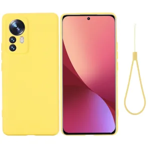 RUBBER Ochranný kryt Xiaomi 12 Pro žltý