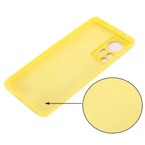 RUBBER Ochranný kryt Xiaomi 12 Pro žltý