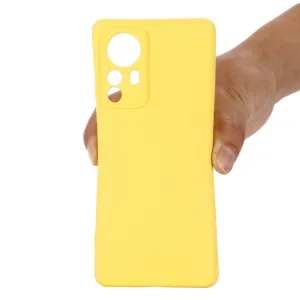 RUBBER Ochranný kryt Xiaomi 12 Pro žltý