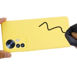 RUBBER Ochranný kryt Xiaomi 12 Pro žltý
