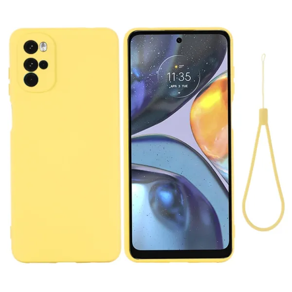 RUBBER Ochranný kryt Motorola Moto G22 žltý