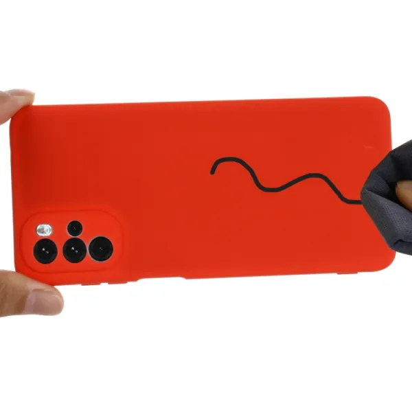 RUBBER Ochranný kryt Motorola Moto G22 červený