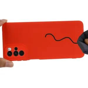 RUBBER Ochranný kryt Motorola Moto G22 červený