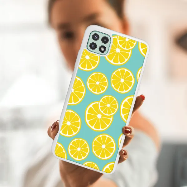 MY ART Silikónový obal Samsung Galaxy A22 5G LEMON (121)