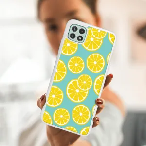MY ART Silikónový obal Samsung Galaxy A22 5G LEMON (121)