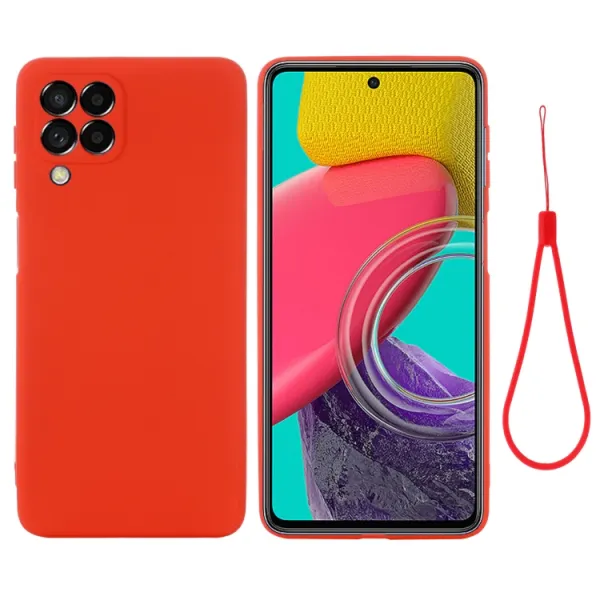 RUBBER Ochranný kryt Samsung Galaxy M53 5G červený