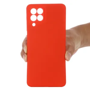 RUBBER Ochranný kryt Samsung Galaxy M53 5G červený