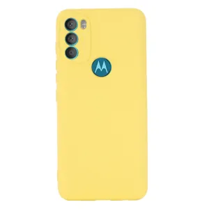 RUBBER Ochranný kryt Motorola Moto G71 5G žltý