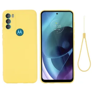 RUBBER Ochranný kryt Motorola Moto G71 5G žltý