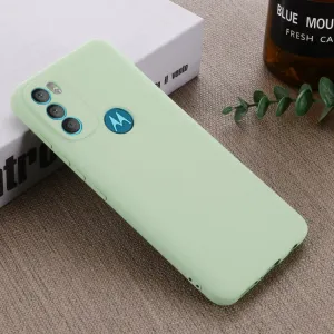 RUBBER Ochranný kryt Motorola Moto G71 5G zelený