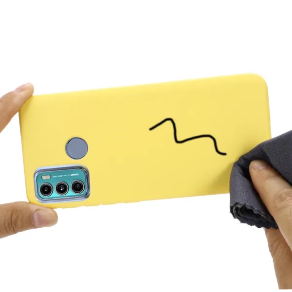 RUBBER Ochranný kryt Motorola Moto G60 žltý