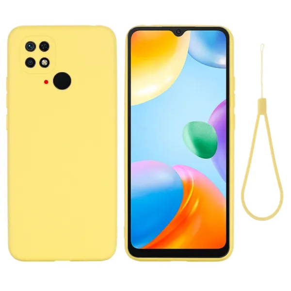 RUBBER Ochranný kryt Xiaomi Redmi 10C žltý