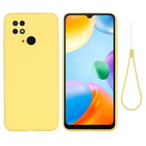 RUBBER Ochranný kryt Xiaomi Redmi 10C žltý