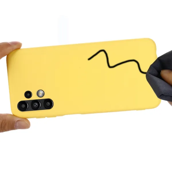 RUBBER Ochranný kryt Samsung Galaxy A13 žltý