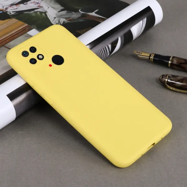 RUBBER Ochranný kryt Xiaomi Redmi 10C žltý