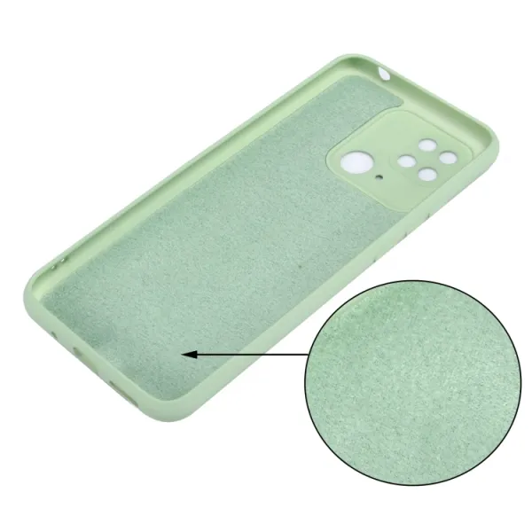 RUBBER Ochranný kryt Xiaomi Redmi 10C zelený