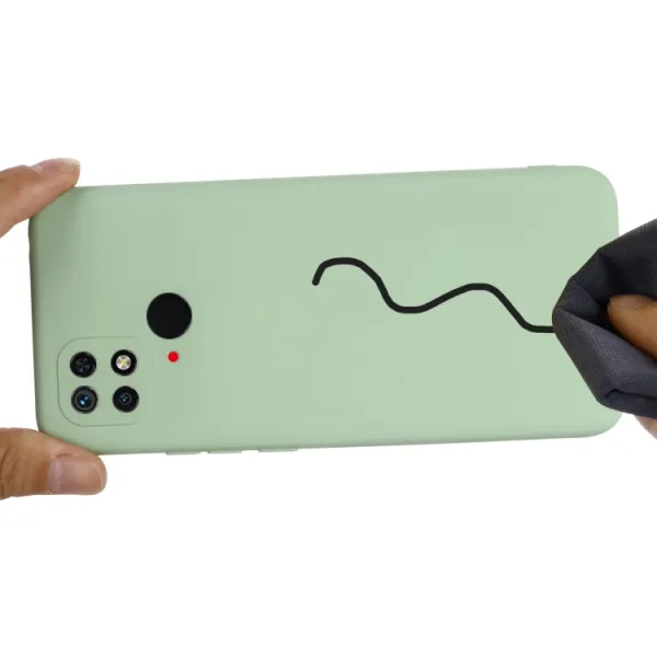 RUBBER Ochranný kryt Xiaomi Redmi 10C zelený