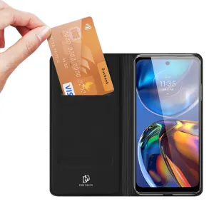 DUX Peňaženkový kryt Motorola Moto E32 / E32s čierny