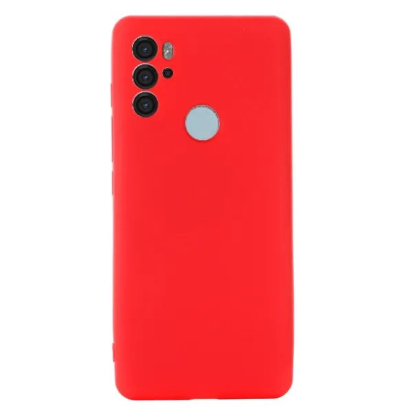 RUBBER Ochranný kryt Motorola Moto G60s červený