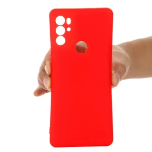 RUBBER Ochranný kryt Motorola Moto G60s červený
